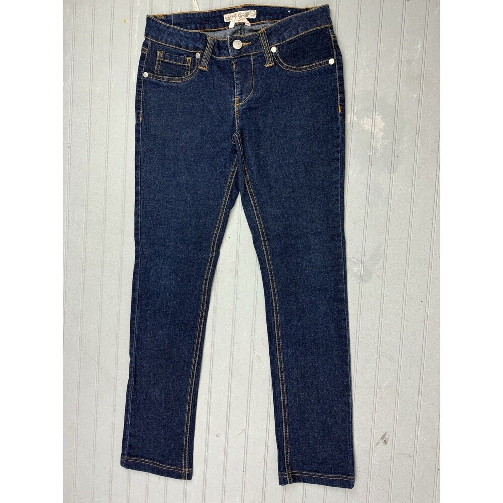 Vanilla Star Size 5 Womens Jeans Low Rise Skinny Dark Wash Stretch